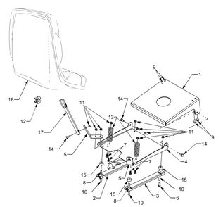 Part Location Diagram of 957-04006 Cub Cadet Seat, High Back
